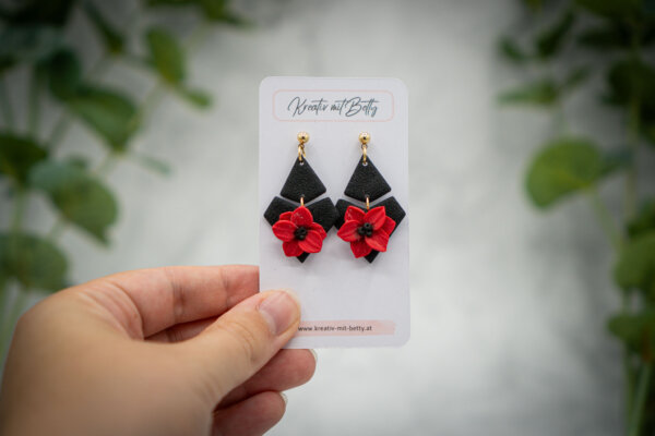 handgemachte ohrringe aus polymer clay von kreativ mit betty