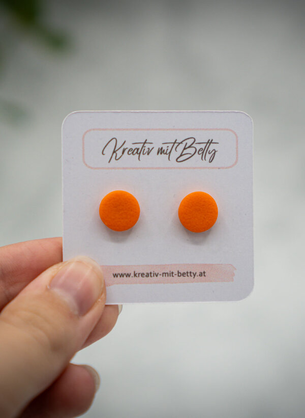 handgemachte ohrstecker aus polymer clay von kreativ mit betty