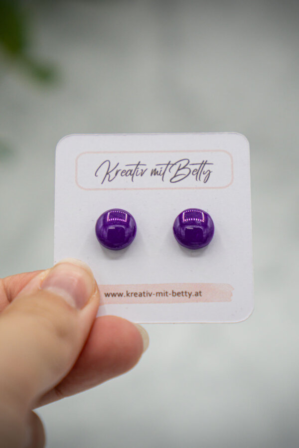 handgemachte ohrstecker aus polymer clay von kreativ mit betty