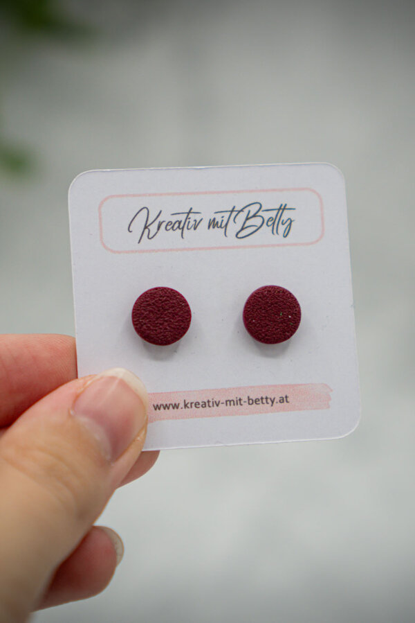 handgemachte ohrstecker aus polymer clay von kreativ mit betty