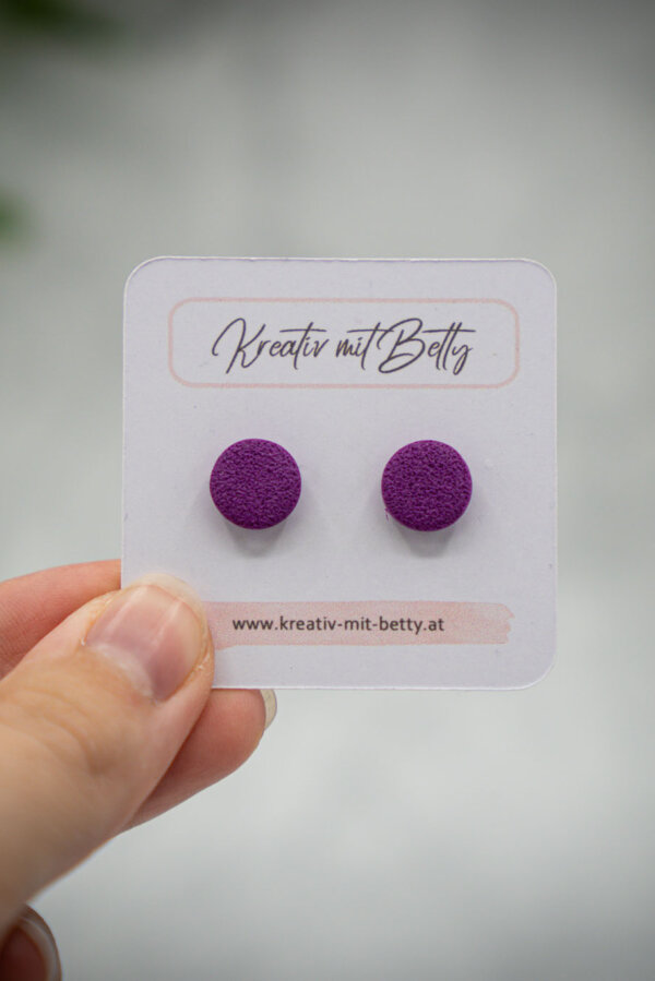 handgemachte ohrstecker aus polymer clay von kreativ mit betty