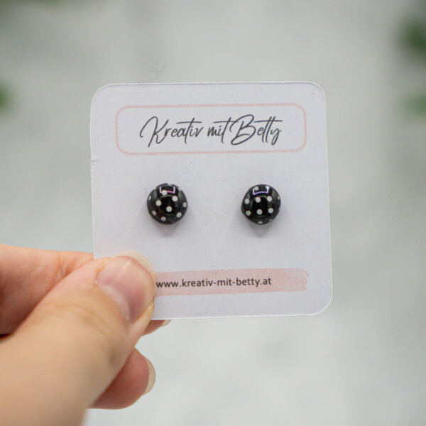 handgemachte ohrstecker aus polymer clay von kreativ mit betty