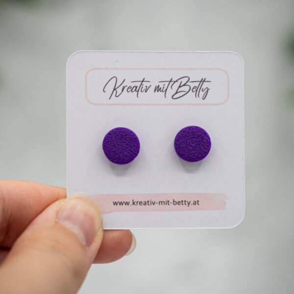 handgemachte ohrstecker aus polymer clay von kreativ mit betty