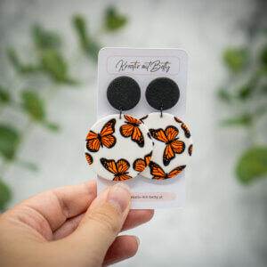 handgemachte ohrringe aus polymer clay von kreativ mit betty