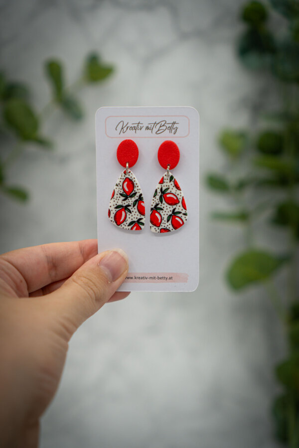 handgemachte ohrringe aus polymer clay von kreativ mit betty