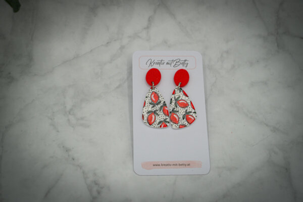 handgemachte ohrringe aus polymer clay von kreativ mit betty