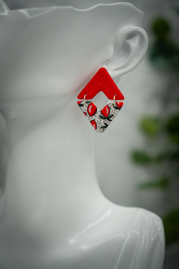 handgemachte ohrringe aus polymer clay von kreativ mit betty