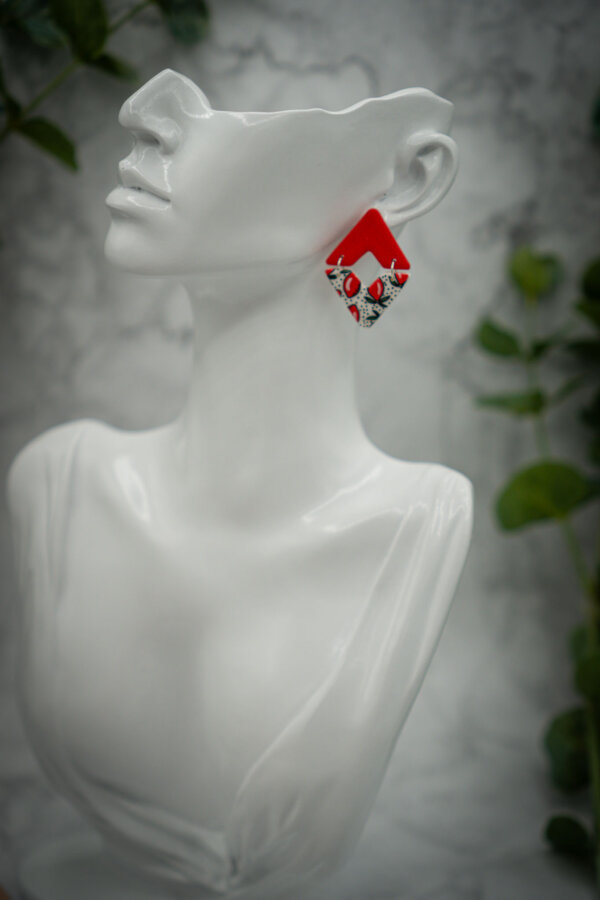 handgemachte ohrringe aus polymer clay von kreativ mit betty