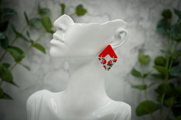handgemachte ohrringe aus polymer clay von kreativ mit betty