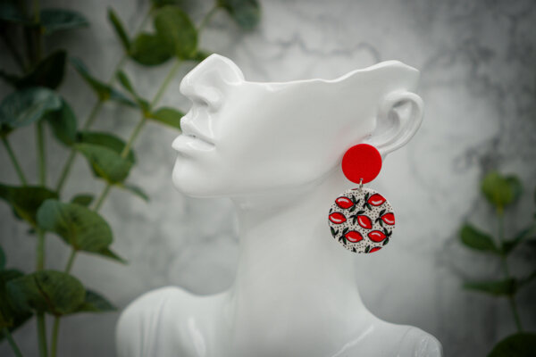 handgemachte ohrringe aus polymer clay von kreativ mit betty