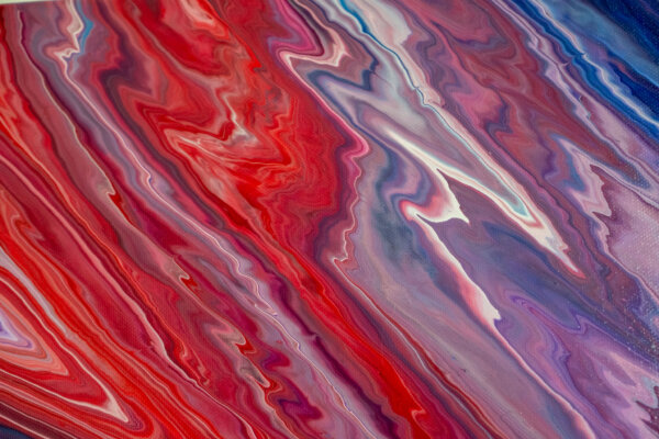 Acrylic Pouring auf Leinwand von Bettina Luger - Kreativ mit Betty