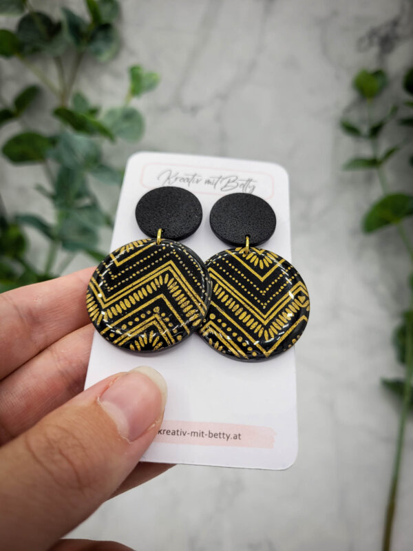 handgemachte ohrringe aus polymer clay von kreativ mit betty